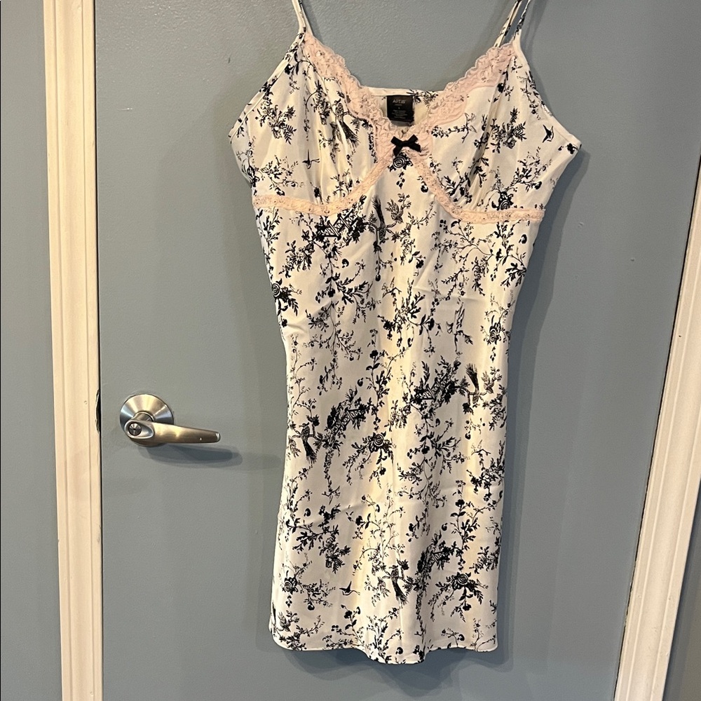 Apt. 9 Black and White Lace Accent Dress